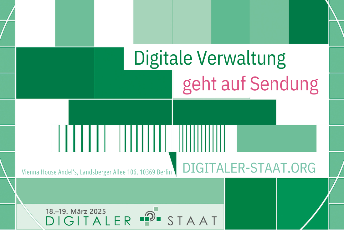 On air at “Digitaler Staat” in Berlin